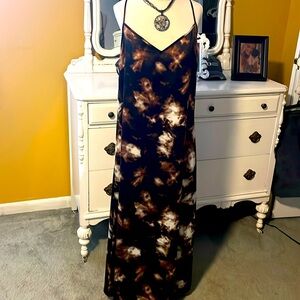 Cato abstract print print slip dress size Large